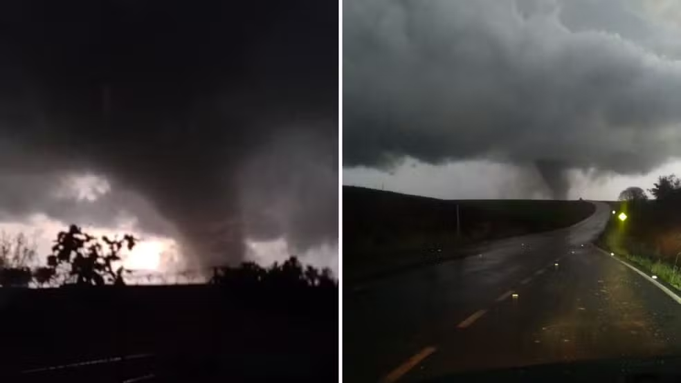 🌪️ Tornado atinge cidades do Rio Grande do Sul e deixa sete feridos