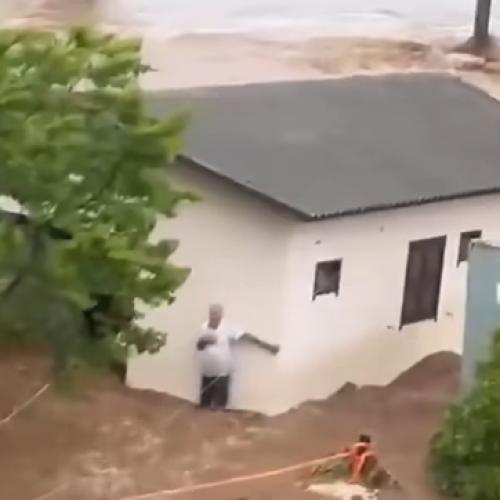 🌊 Vídeos registram avanço repentino do mar durante tsunami meteorológico em Santa Catarina