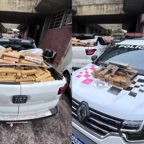 🚔 Motorista é preso com 641 kg de maconha e fuzil em Teodoro Sampaio