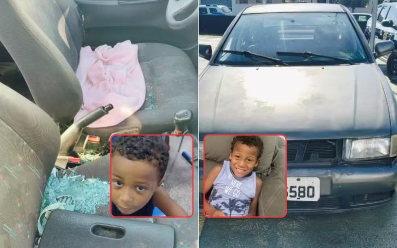 Tragédia em Praia Grande: Primos de 4 e 6 anos são encontrados mortos dentro de carro abandonado