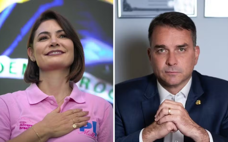 🤝 Michelle e Flávio Bolsonaro devem gravar vídeo juntos para marcar reconciliação após crise