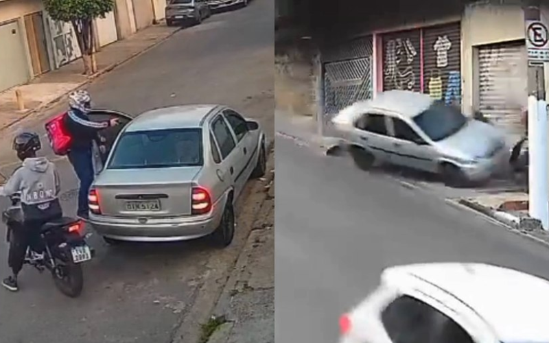 🚨 VÍTIMA DE ASSALTO PERSEGUE DUPLA E ATROPELA DOIS SUSPEITOS NO CAPÃO REDONDO