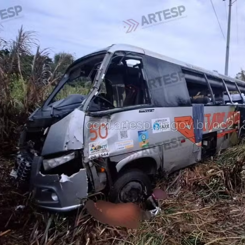 🚨 Capotamento de micro-ônibus deixa três mortos e 14 feridos no interior de São Paulo