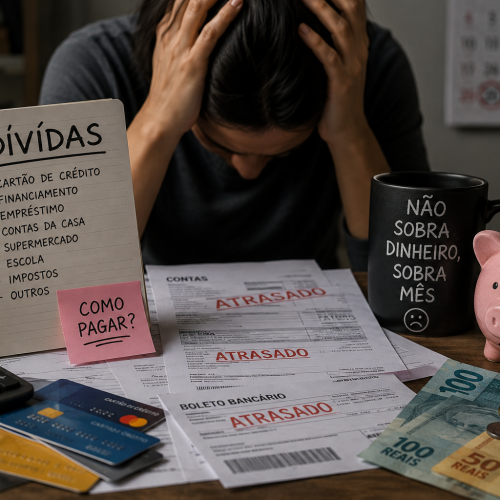 💸 Crise do Endividamento: 3 em cada 10 famílias brasileiras já não conseguem pagar dívidas em atraso