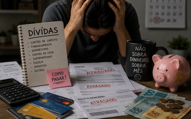 💸 Crise do Endividamento: 3 em cada 10 famílias brasileiras já não conseguem pagar dívidas em atraso