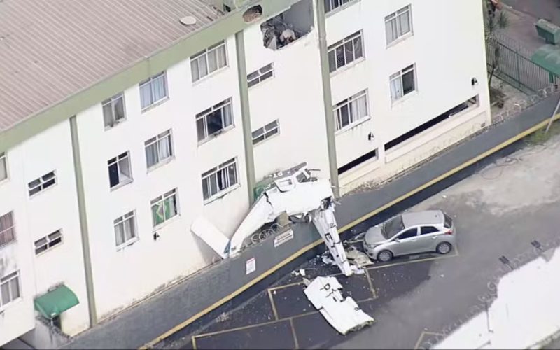 📰 Avião cai, atinge prédio e deixa dois mortos em Belo Horizonte