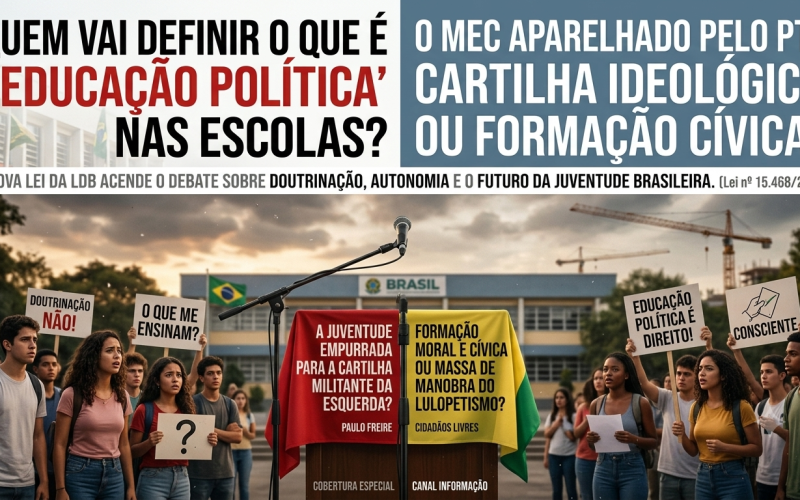🏫 Educação Política nas Escolas: Nova Lei Abre Debate Sobre Conteúdo, Neutralidade e Influência Ideológica