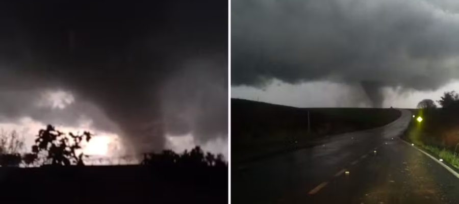 🌪️ Tornado atinge cidades do Rio Grande do Sul e deixa sete feridos